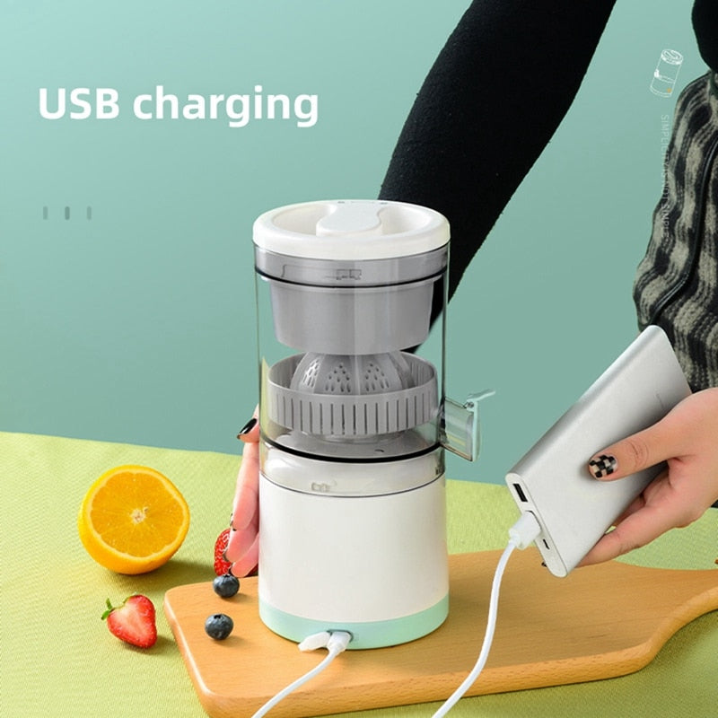 Portable Electric Citrus Juicer Hands-Free Rechargeable