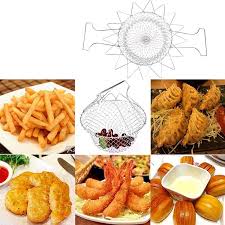 Vegetable Frying, Foldable Strainer, Chef Basket 12 IN 1